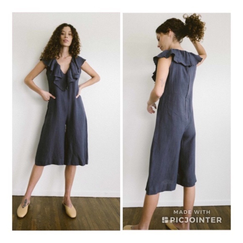 Maria Stanley wide leg sleeveless romper